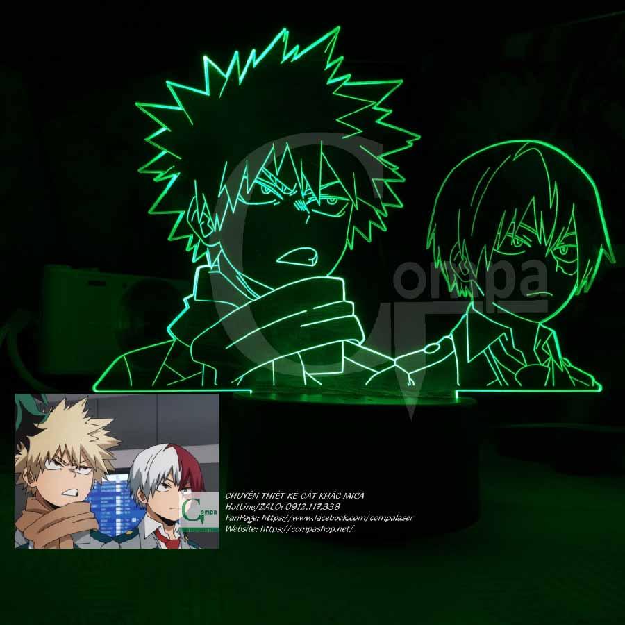 Đèn Ngủ My Hero Academia Todoroki Shoto x Bakugo Katsuki AMHA9907 16 MÀU TUỲ CHỈNH