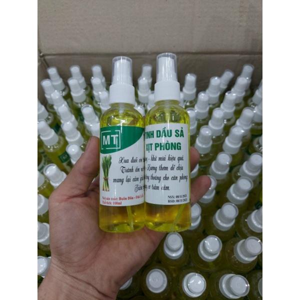 Tinh Dầu Sả Xịt Phòng Khử Mùi Đuổi Muỗi Kiến Gián Thơm Phòng, Xông hơi 100ml