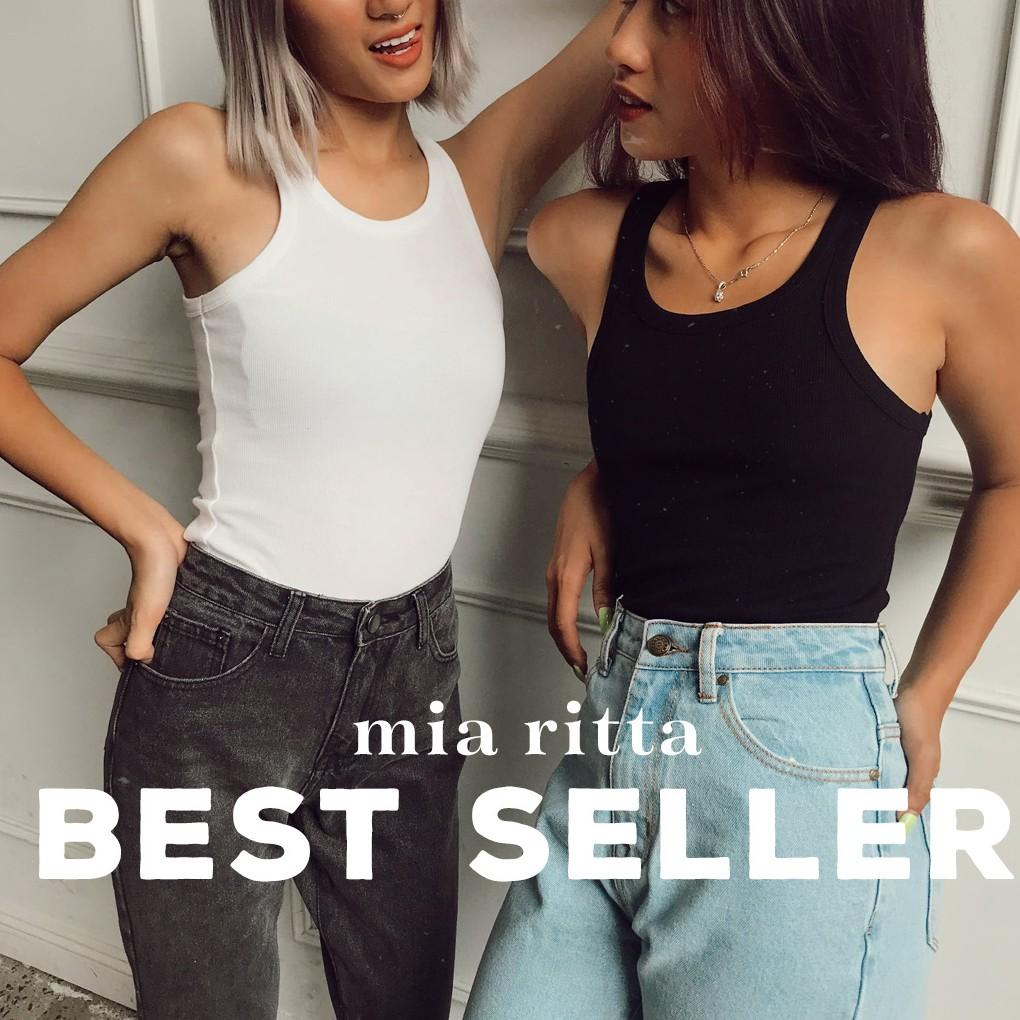 Áo 2 dây tanktop Mia Ritta bản to Mia Tank top Áo thun 3 lỗ màu trơn phong cách A1760 Feedback KH