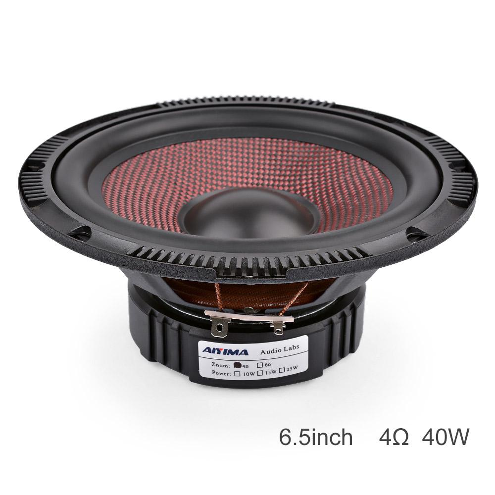 AIYIMA 6.5 Inch Âm Thanh Xe Hơi Bass Loa 4 8 Ohm 60 W Cao Cấp Sợi Thủy Tinh Âm Nhạc Loa Trầm Loa Tự Làm Hệ Thống Âm Thanh Color: 8 Ohm Speaker