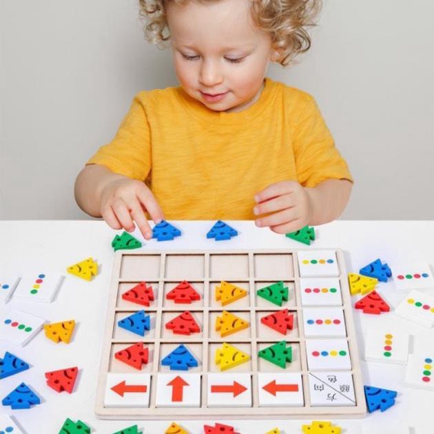 Bộ đồ chơi xếp hình mũi tên  SIÊU HOT  Trò chơi bằng gỗ nhiều màu sắc cho bé, kích thích phát triển tư duy