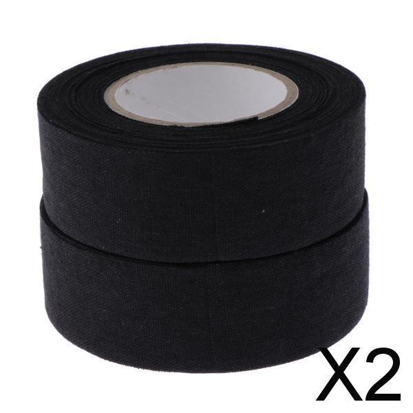 2x2Rolls Wearproof Skid Resistance Sports Ice Hockey Stick Tape Black