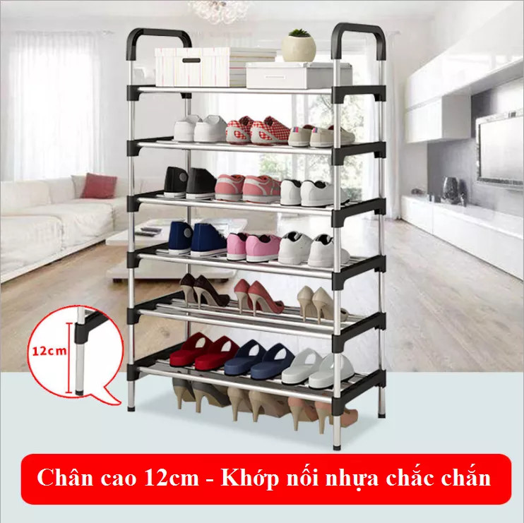 [Cỡ Lớn – Chọn Màu] Kệ Để Giày Dép Inox 5 Tầng Cỡ Lớn Rộng 60cm – Chọn Màu - Kệ Giày Chính Hãng dododios, Giá Để Giày Dép