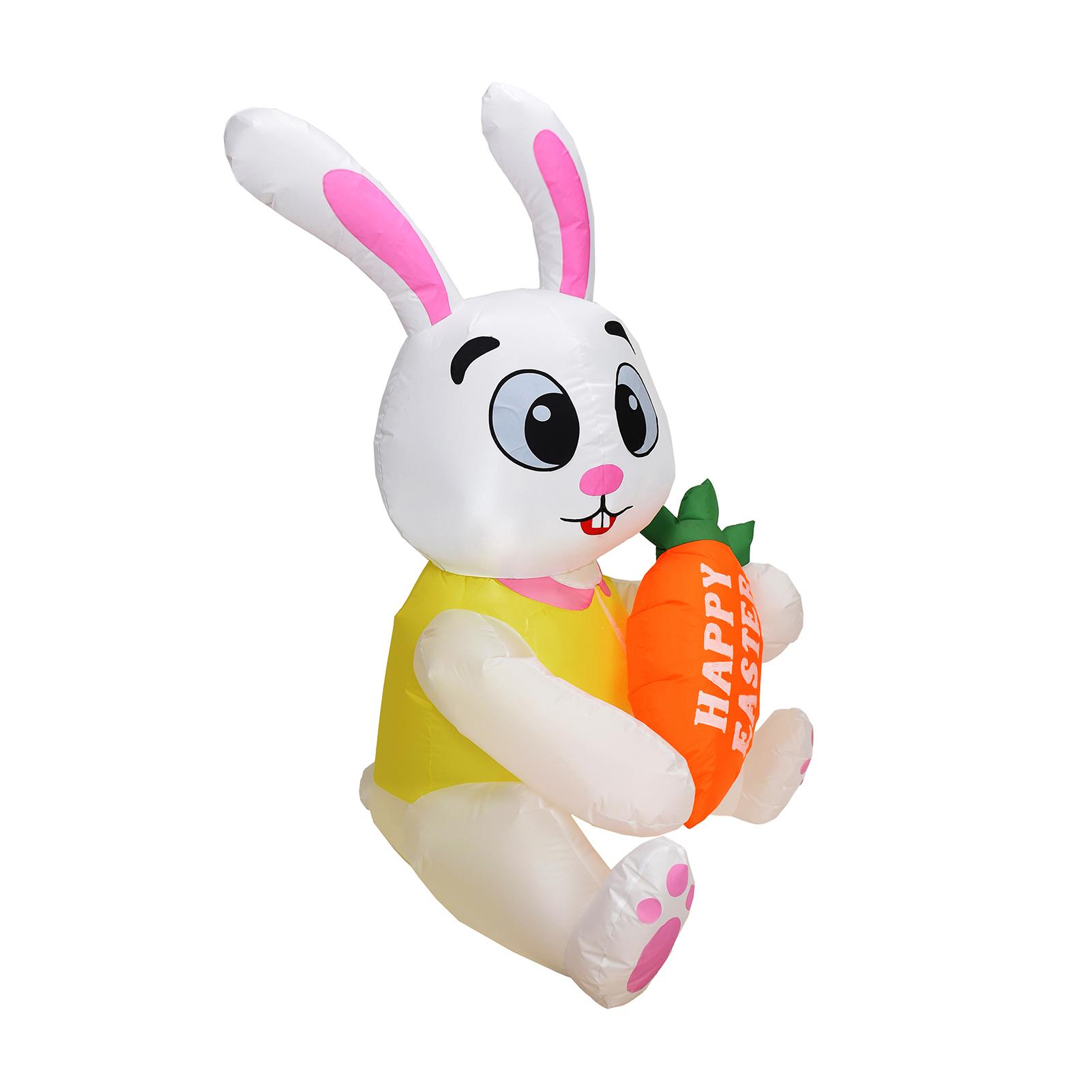 Đèn LED vẫy thỏ thổi phồng bằng hơi 5.24FT trang trí Nhà mùa đông