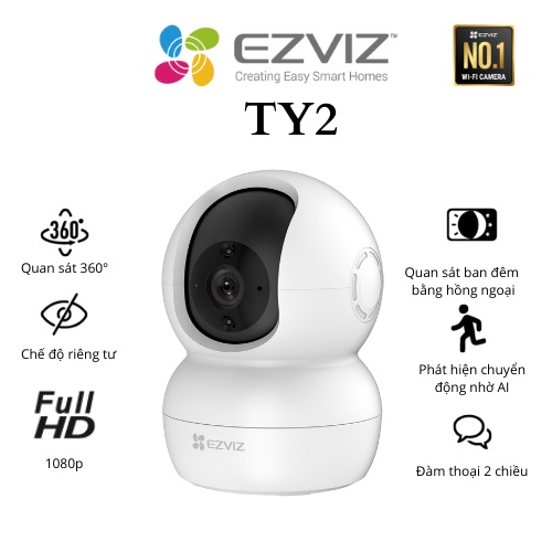 Camera IP EZVIZ TY2 2 MPX - Hàng chính hãng