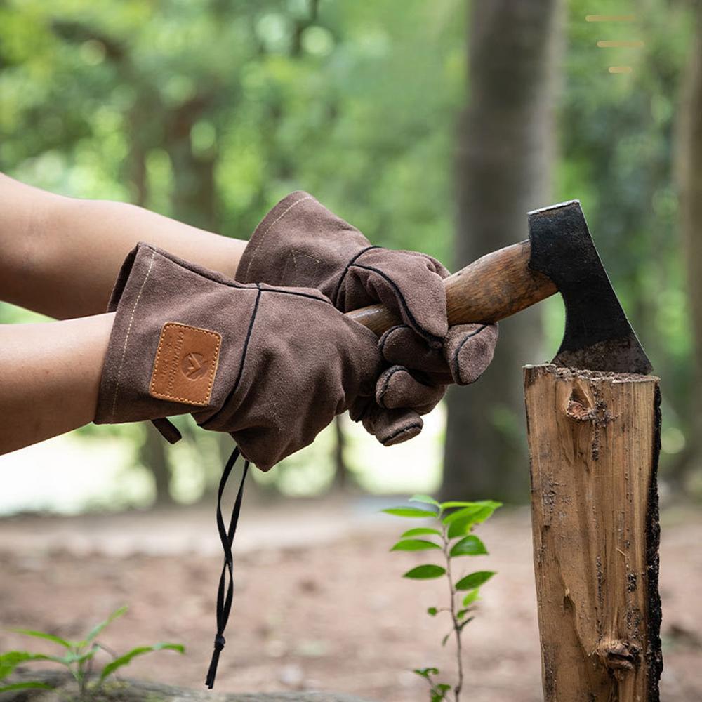 Găng Tay Da Chống Nhiệt Độ Cao Hai Lớp Tháo Rời Thương Hiệu Campingmoon