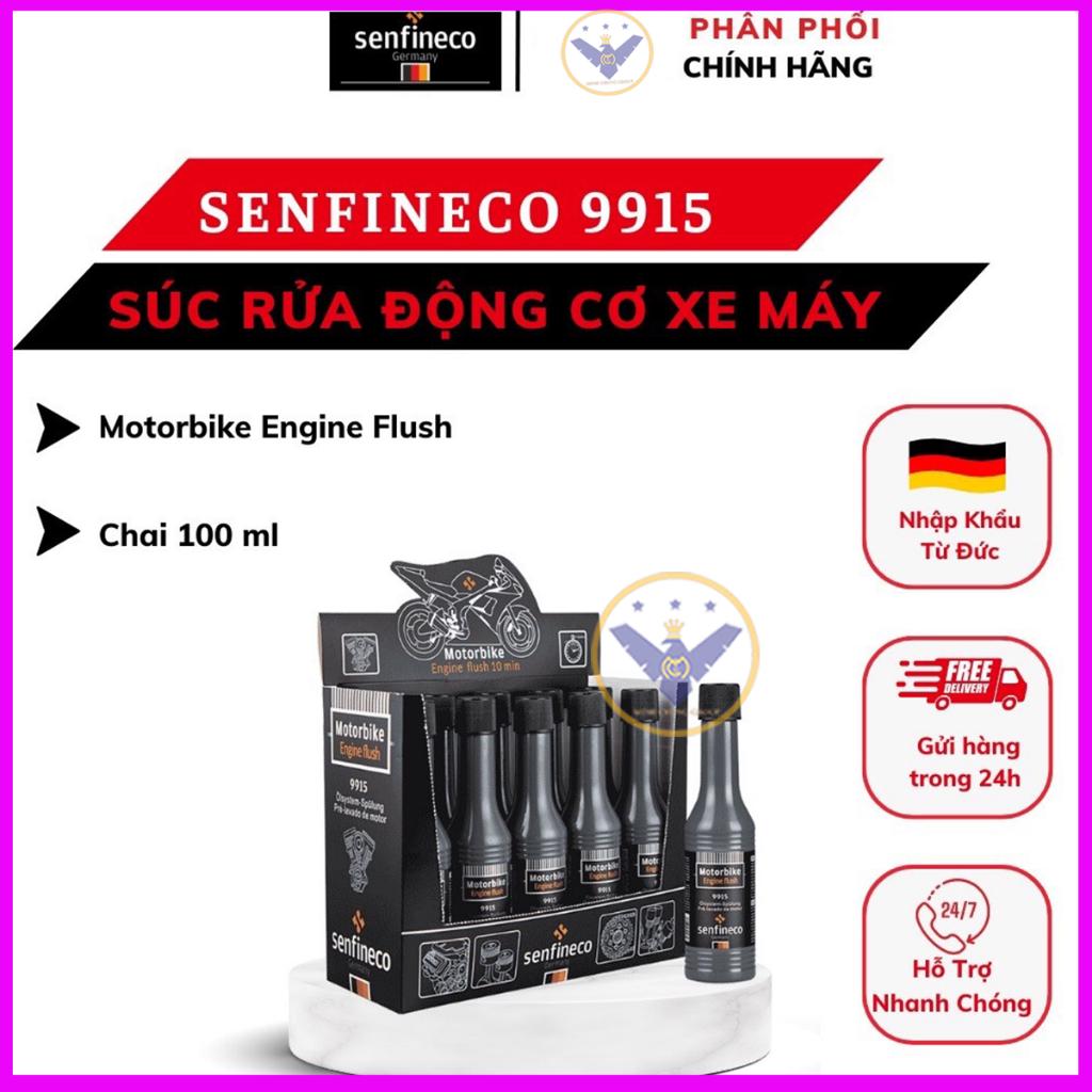 Súc Rửa Động Cơ Xe Máy Senfineco 9915  Motorbike Engine Flush – 100ML  loại bỏ các cặn bám và chất dơ bên trong động cơ