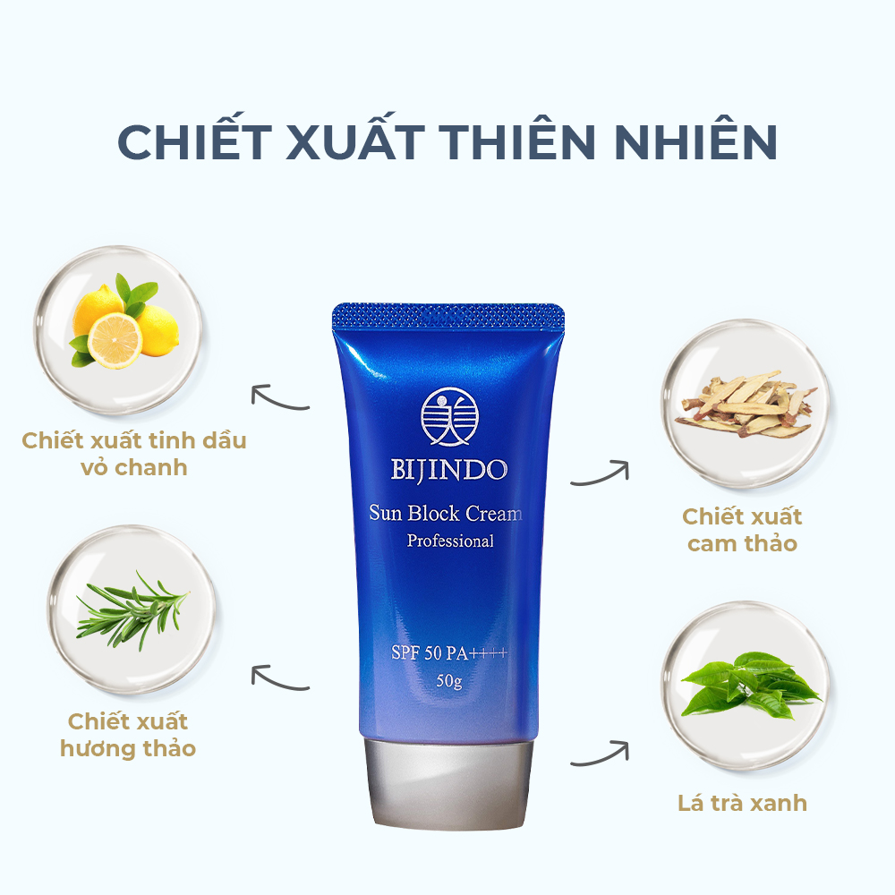 Bijindo Essential - Sun Block Cream Kem Chống Nắng (50g)