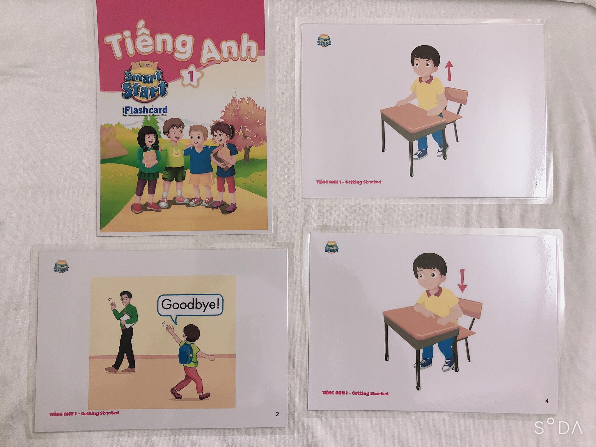 FLASHCARD TIẾNG ANH LỚP 1 (smart start) Ép Platics Bền Đẹp