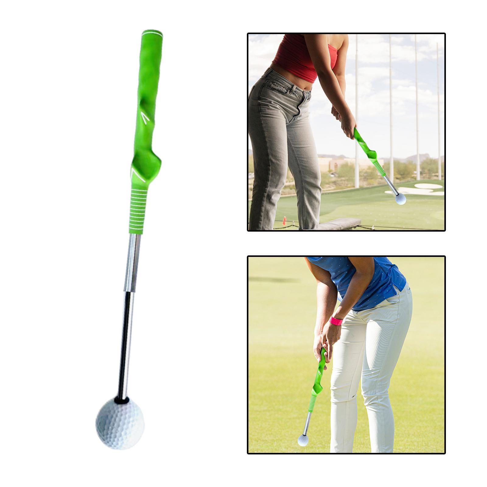 Golf Swing Trainer Aid Training Aid Position Guide Telescopic Warm up Rod Golf Practice for Exercise, Chipping, Unisex, Beginner, Indoor Outdoor