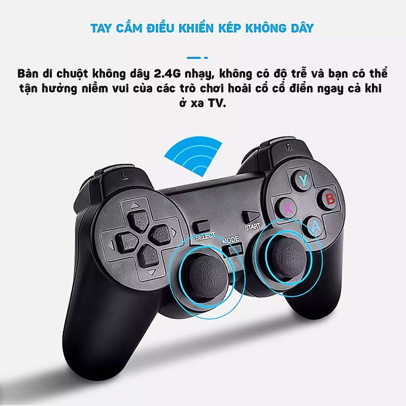 Hình ảnh Máy chơi game cầm tay 4 nút Game stick 4k HDMI PS3000 kết nối không dây 3500 trò chơi