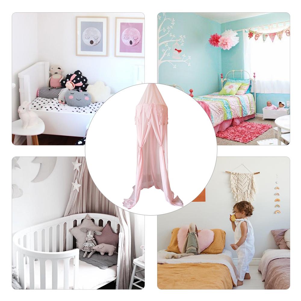 Lều treo công chúa tua rua trang trí phòng trẻ