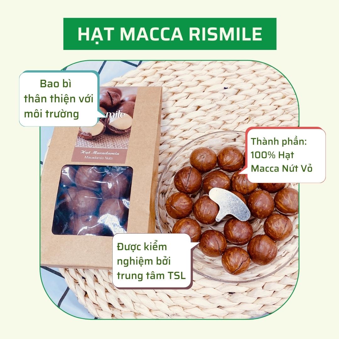 Hạt Macca Nứt Vỏ Rismile - 150 grams
