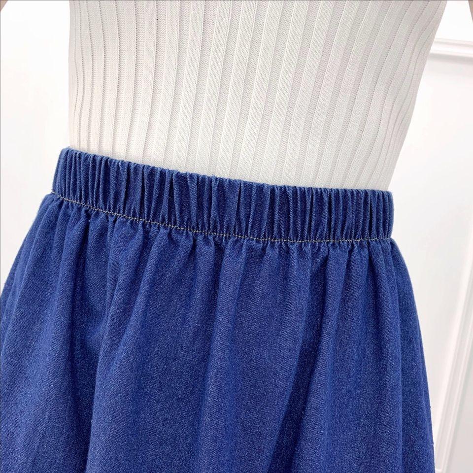Chân Váy Denim Lưng Cao Co Giãn Tốt Cỡ Lớn Dễ Phối Đồ
