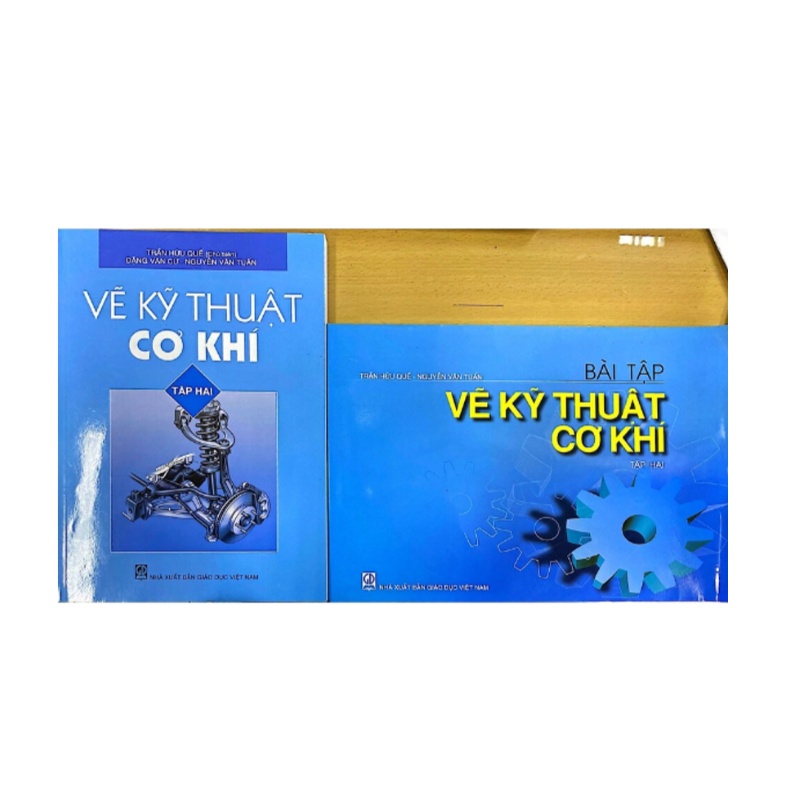 Sách - Combo Vẽ kỹ thuật cơ khí tập 2 + bài tập