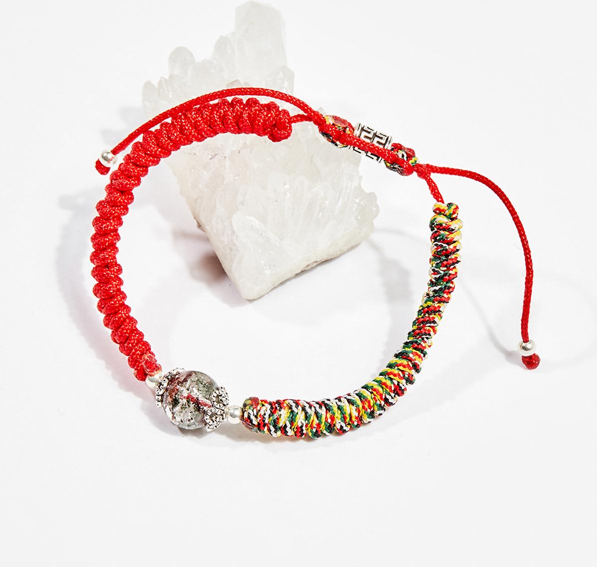 Vòng tay thắt dây đỏ đá thạch anh ưu linh - Ngọc Quý Gemstones