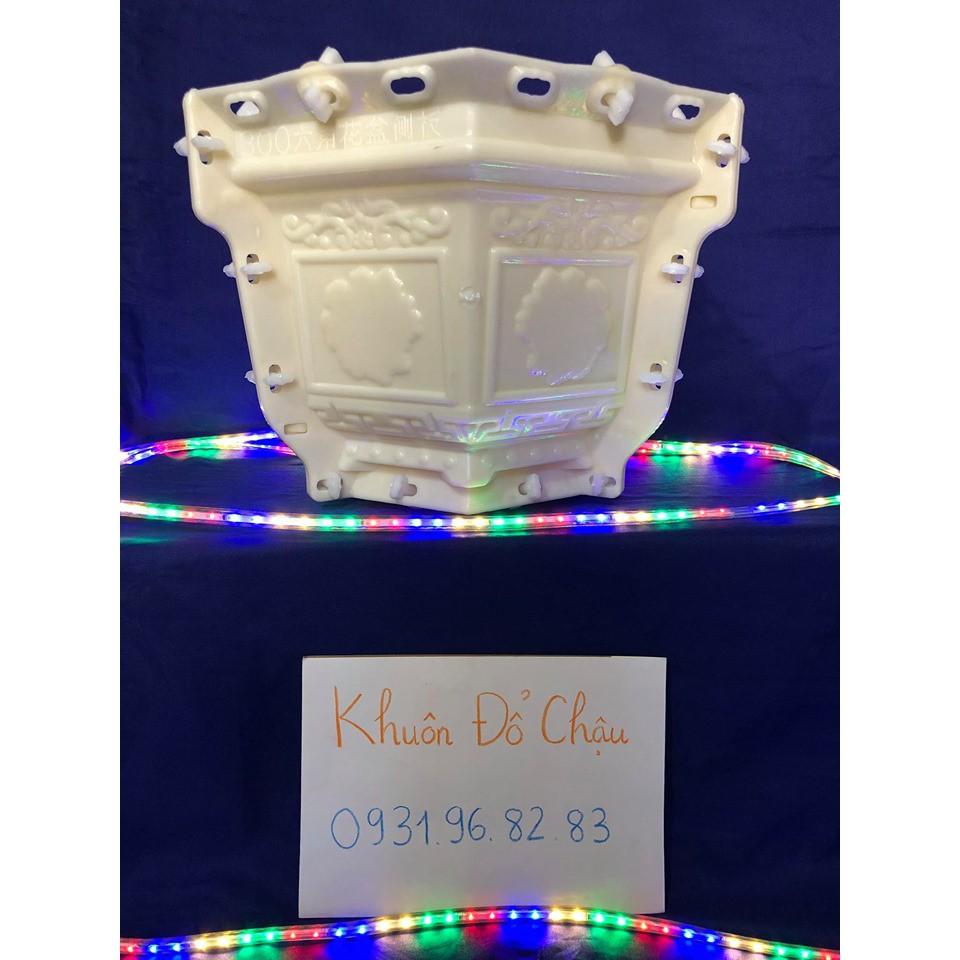 Khuôn chậu cảnh lục giác 30cm nhựa ABS có lòng trong