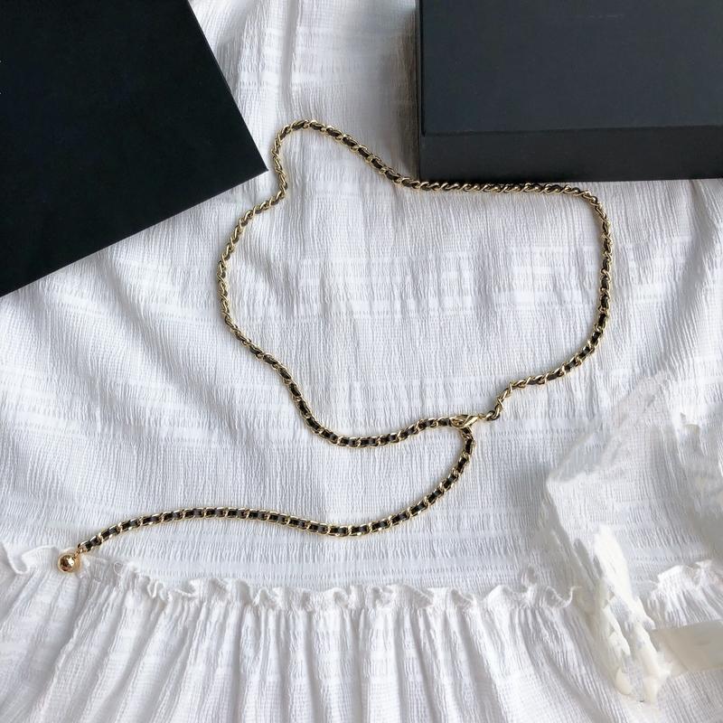 Thương Hiệu Cao Cấp Thiết Kế Vàng Eo Dây Chuyền Dây Đai Dài Cho Nữ Quần Jean Mancuernas Ajustables Pasek Damski Thẩm Mỹ Phụ Kiện