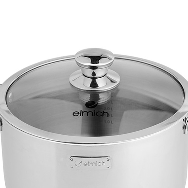 Bộ Nồi Inox 3 Lớp Đáy Liền Elmich Trimax Classic 2106OL Size 18,20,24cm