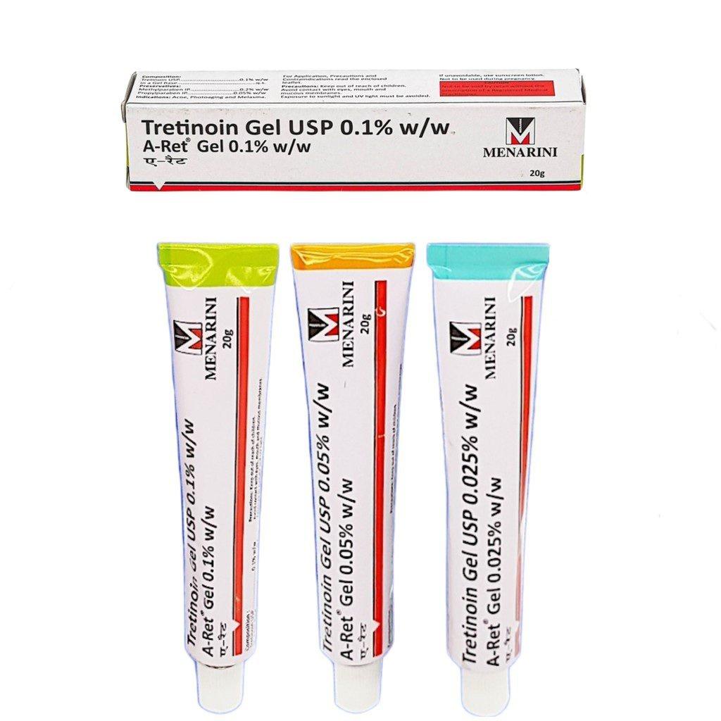 Tretinoin Aret Ấn Độ 0.1 Gel - giúp giảm mụn ẩn mụn đầu đen tái tạo da trẻ khỏe hơn 20g - Hee's Beauty Skincare