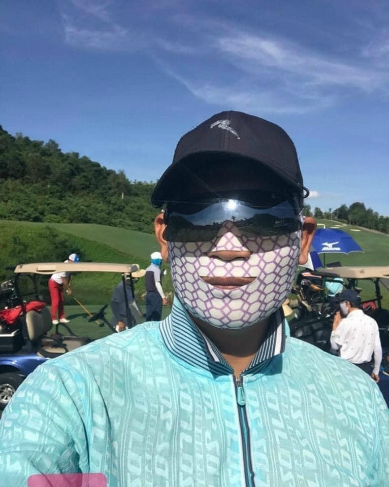 Mặt nạ golf nam nữ Collagen chống nắng dưỡng da mặt chơi golf
