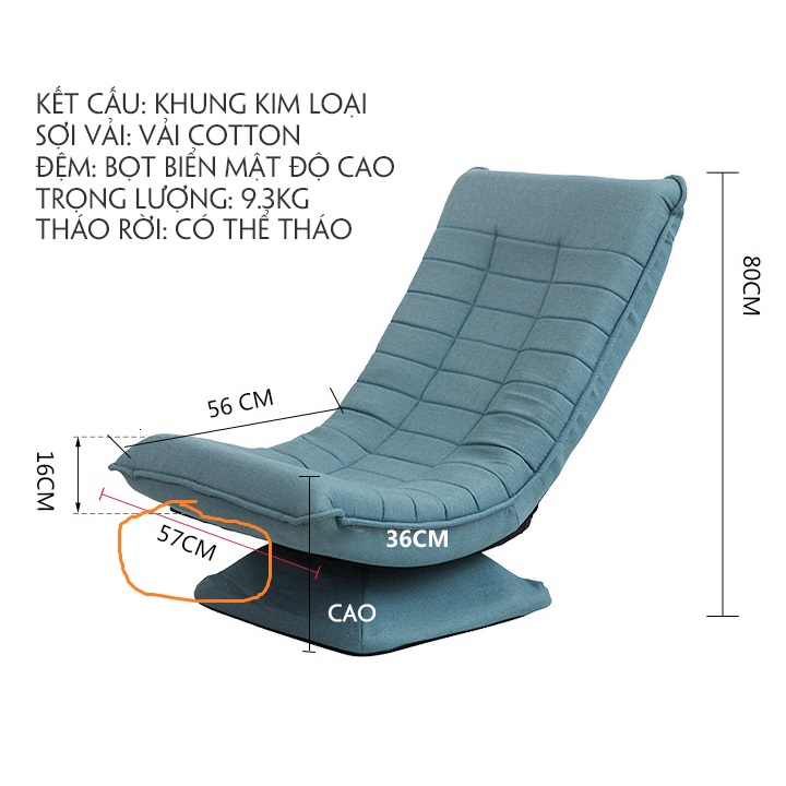 Ghế Sofa Lười Gấp Gọn, Thư Giãn