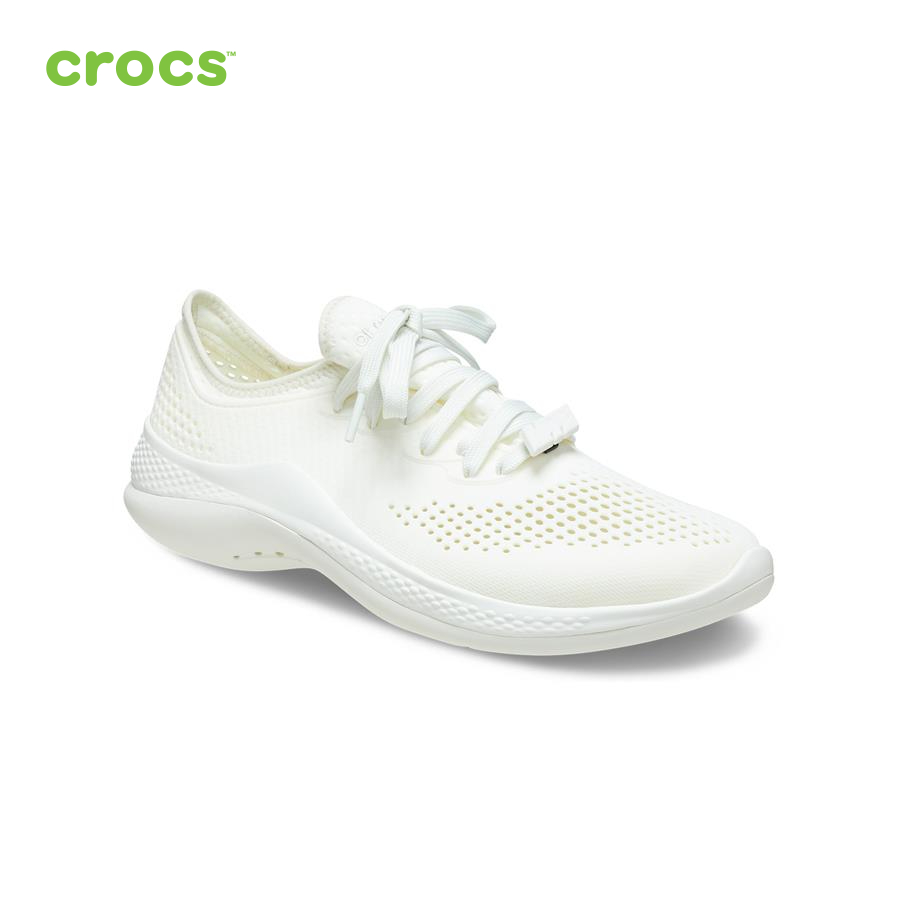 Giày lười nữ Crocs LiteRide 360 Shoe Pacer W Almost White/Almost White - 206705-1CV