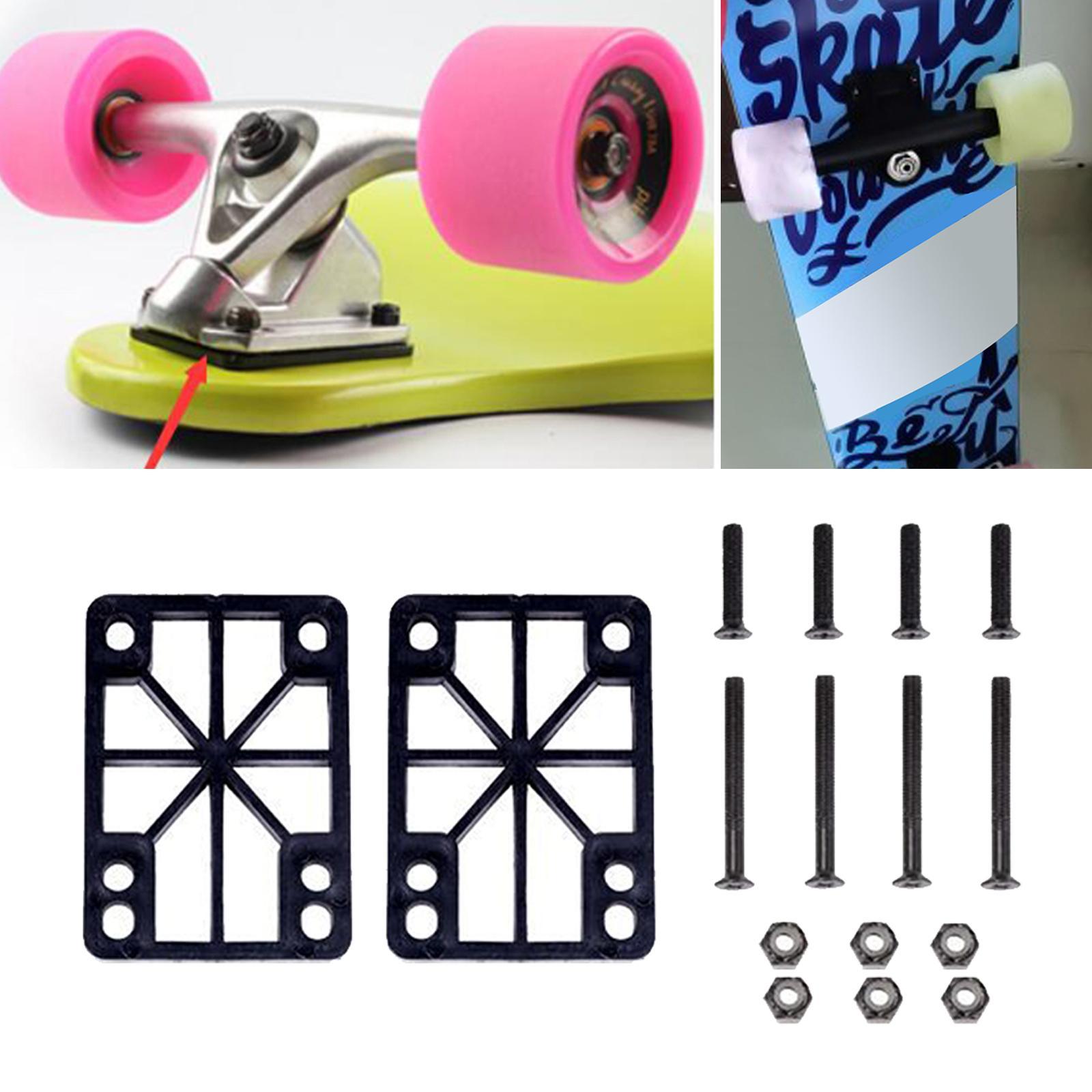 Skateboard Riser Pad Longboard Shock Pad Cruiser Hardware