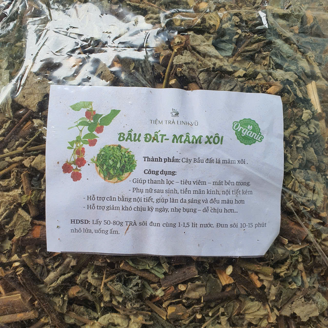 Túi 1Kg-Cây Bầu Đất Mâm Xôi Rừng-Tốt cho chị em phụ nữ