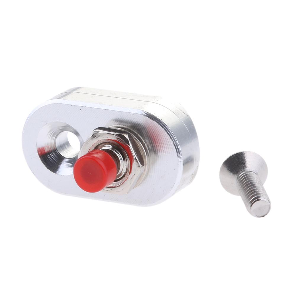 Mini CNC Motorcycle Handlebar Aluminum Stop Start Kill Switch Button Silver