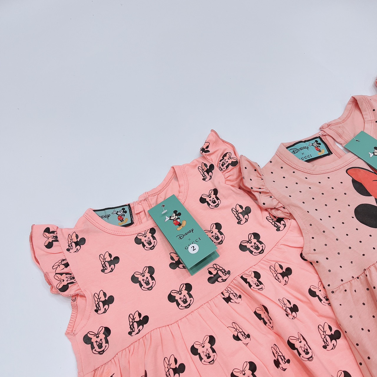 SET 2 VÁY MICKEY THUN CỘC TAY MÙA HÈ CHO BÉ GÁI SIÊU XINH, CHẤT VẢI MỊN COTTON 4C CO GIÃN XINH XẮN