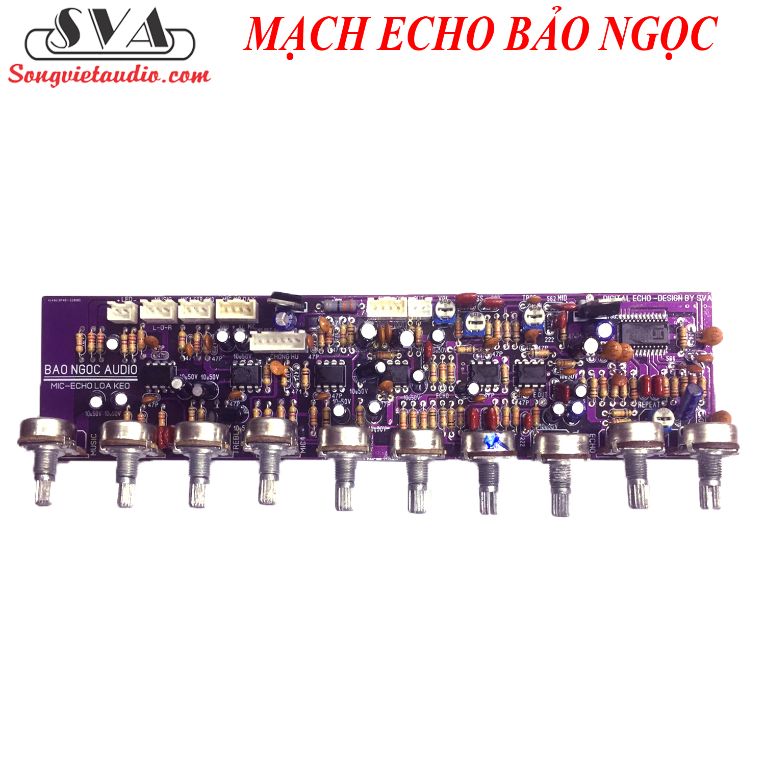 MẠCH MIC MUSIC ECHO CHO LOA KÉO 10 MIC