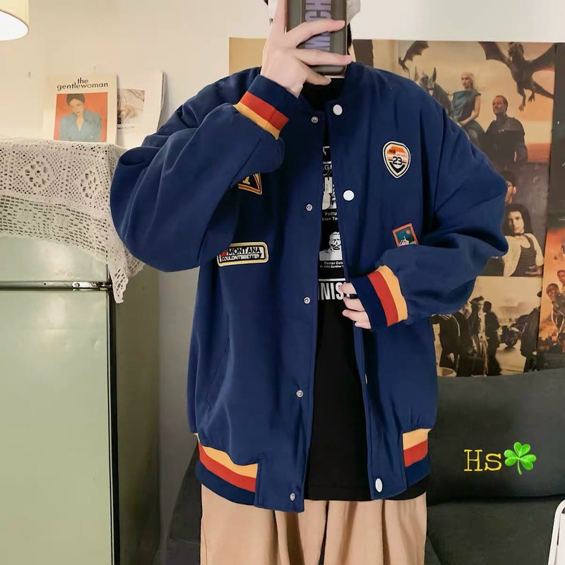 Áo Khoác Cardigan Nam Nữ Vải Nỉ Ngoại Nút Bấm Có Form Cho Nam Free Size 70kg AK139 Áo Khoác Cardigan Unis, Áo khoác bomber phối viền