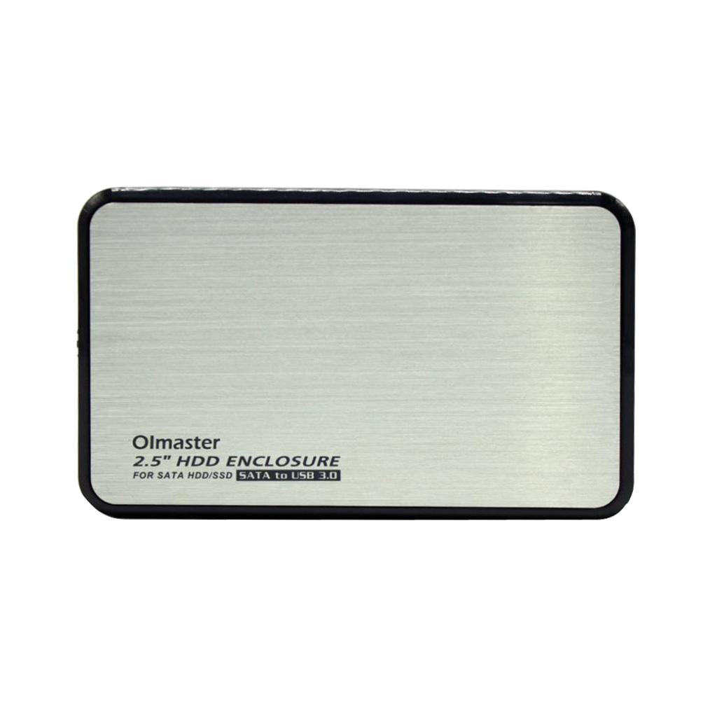2x USB3.0 Hard Drive External Enclosure 2.5''SATA HDD Mobile Disk SSD Case