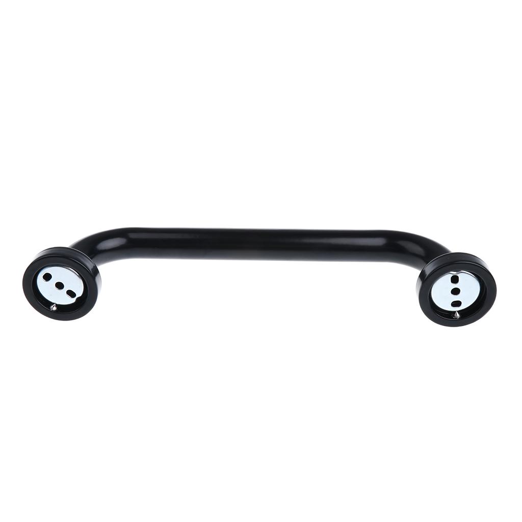 Durable Alumimum Towel Rail Safety Shower Bath Grab Bar Handle Black 30CM