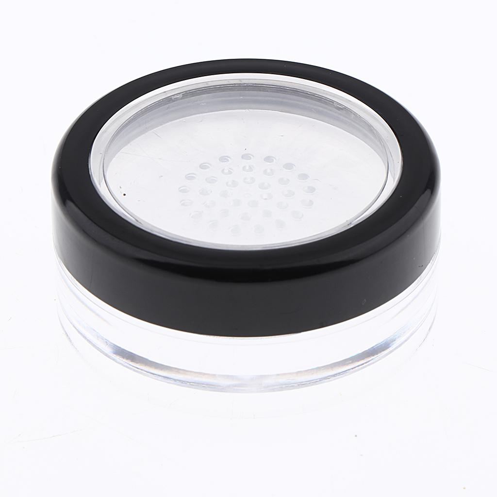10 Pieces Empty Powder Case PP Plastic Box Cosmetic Makeup Loose Powder Jar