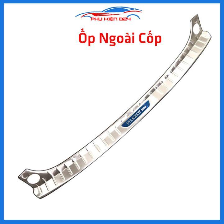 Ốp chống trầy cốp Peugeot 3008 Inox chống trầy bảo vệ xe