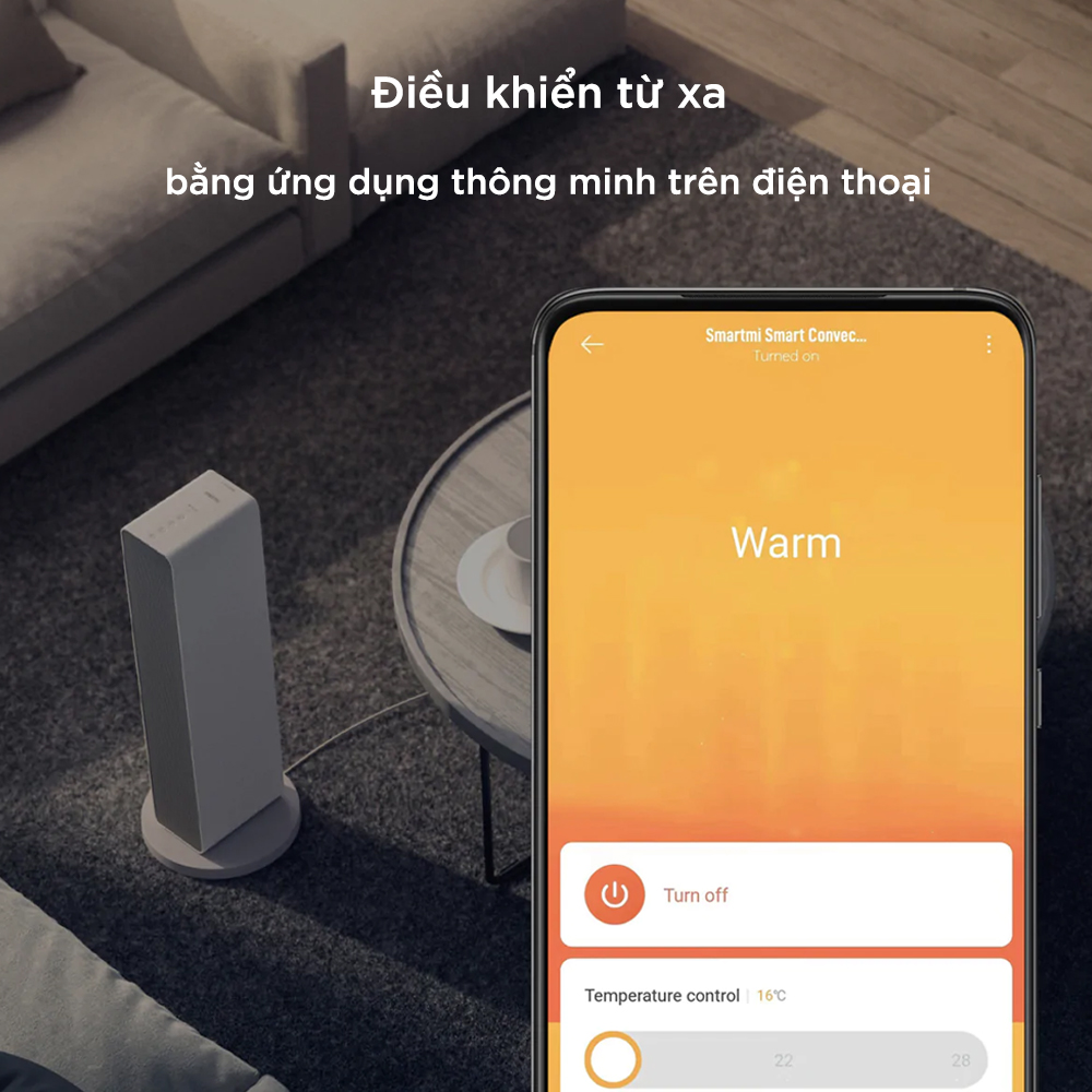 Quạt Sưởi Xiaomi Thông Minh Smartmi ZNNFJ07ZM – Bản Quốc Tế - Hàng chính hãng