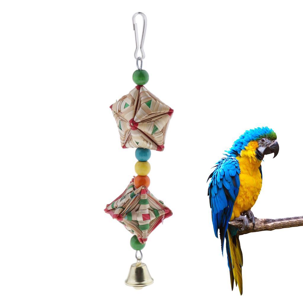 Bird Toys Parrot Swing Cage Supplies For Parakeet Cockatiel Budgie Lovebird