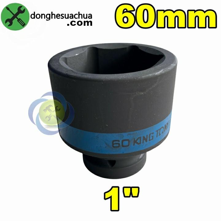 Tuýp 60mm loại 1 inch ngắn màu đen 6 cạnh Kingtony 853560M