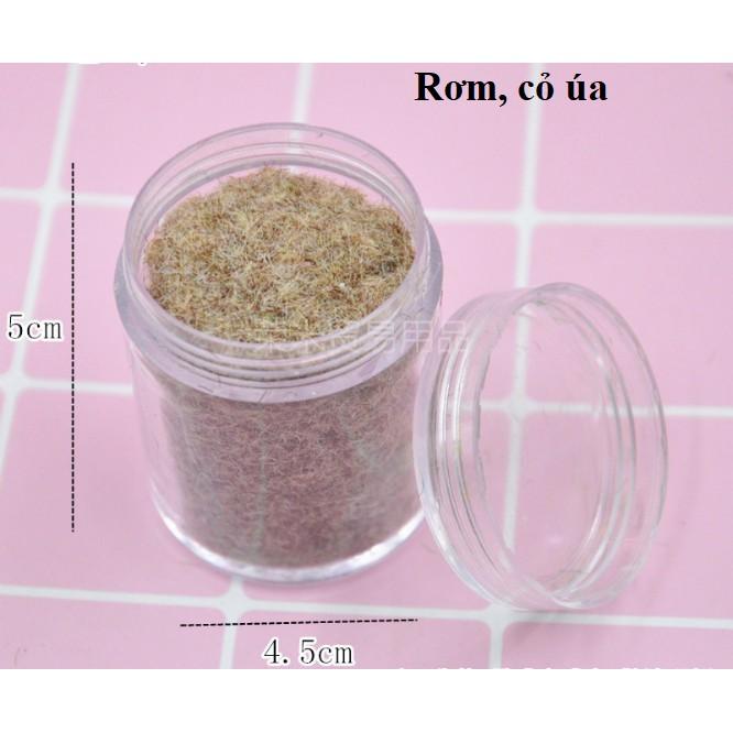 Bột sợi nhựa màu lọ 10gram mô phỏng tuyết, màu cỏ cây xanh trang trí tiểu cảnh, sa bàn, DIY