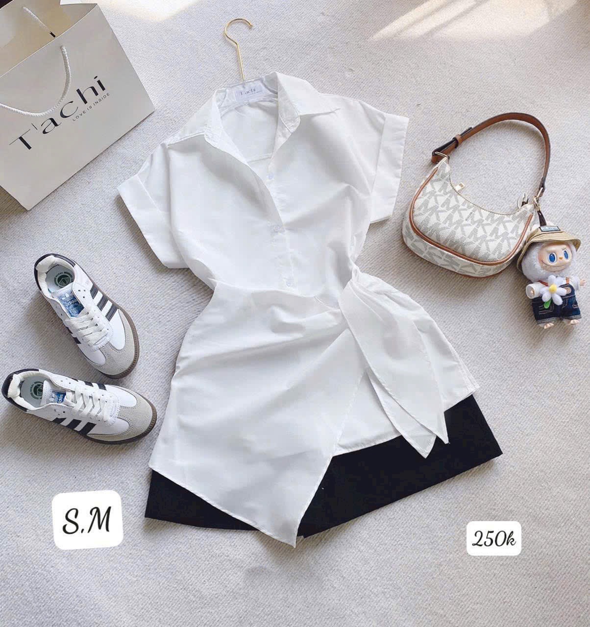 SET ÁO LỤA QUẦN KAKI MÀU Y HÌNH