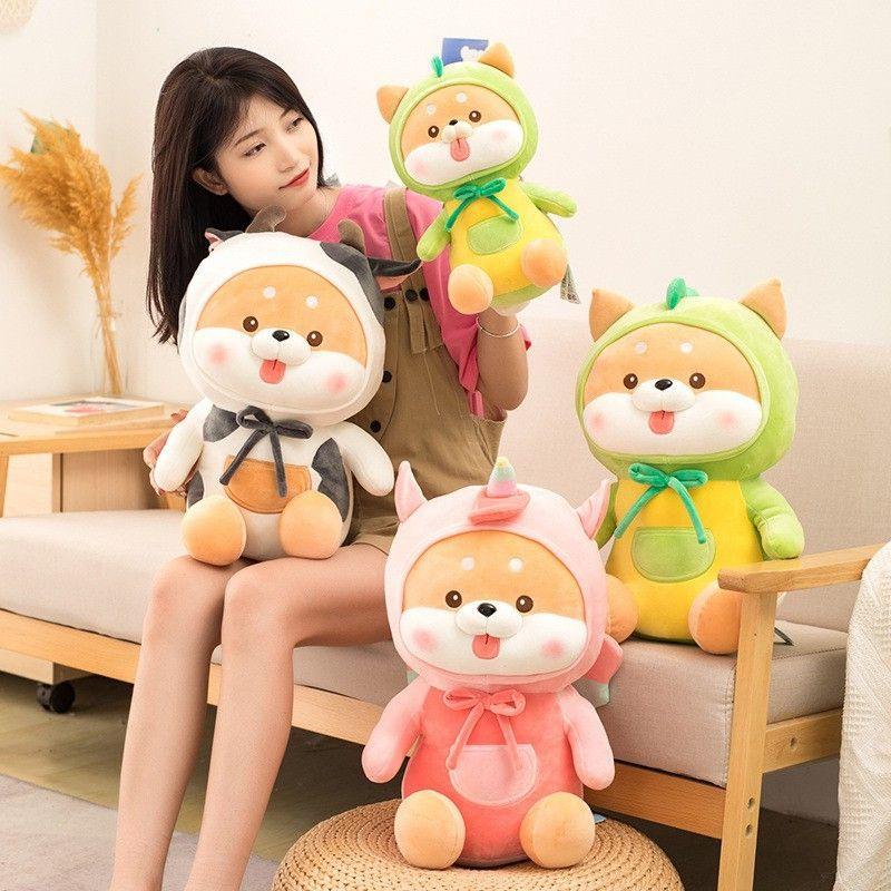 GẤU BÔNG CHÓ SHIBA LÈ LƯỠI COSPLAY XINH YÊU