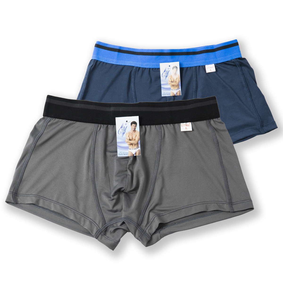 Hình ảnh Quần lót nam boxer CITYMEN lưng Sọc cao cấp vải thun lạnh 4 chiều - Giao màu ngẫu nhiên