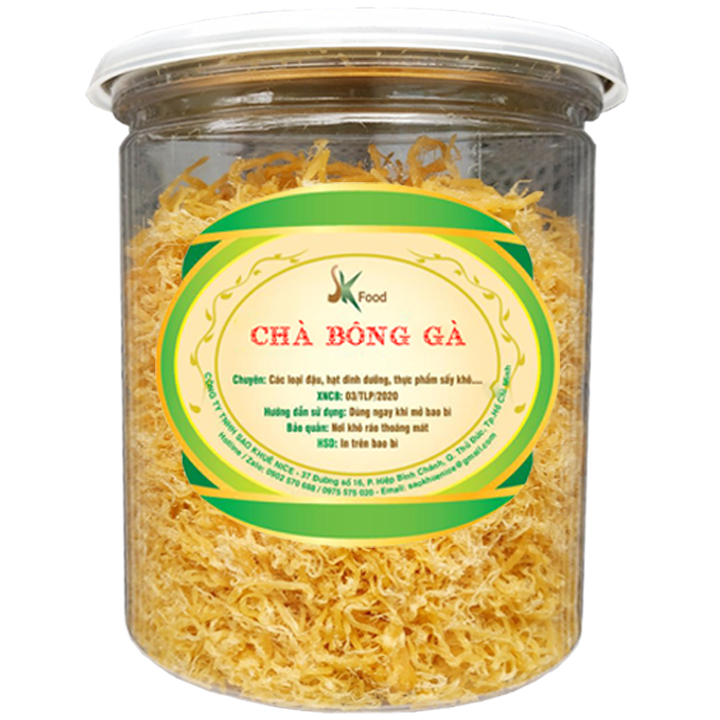 Gà Chà Bông Thơm Ngon Chất Lượng Thương Hiệu SK FOOD - Hũ 150G