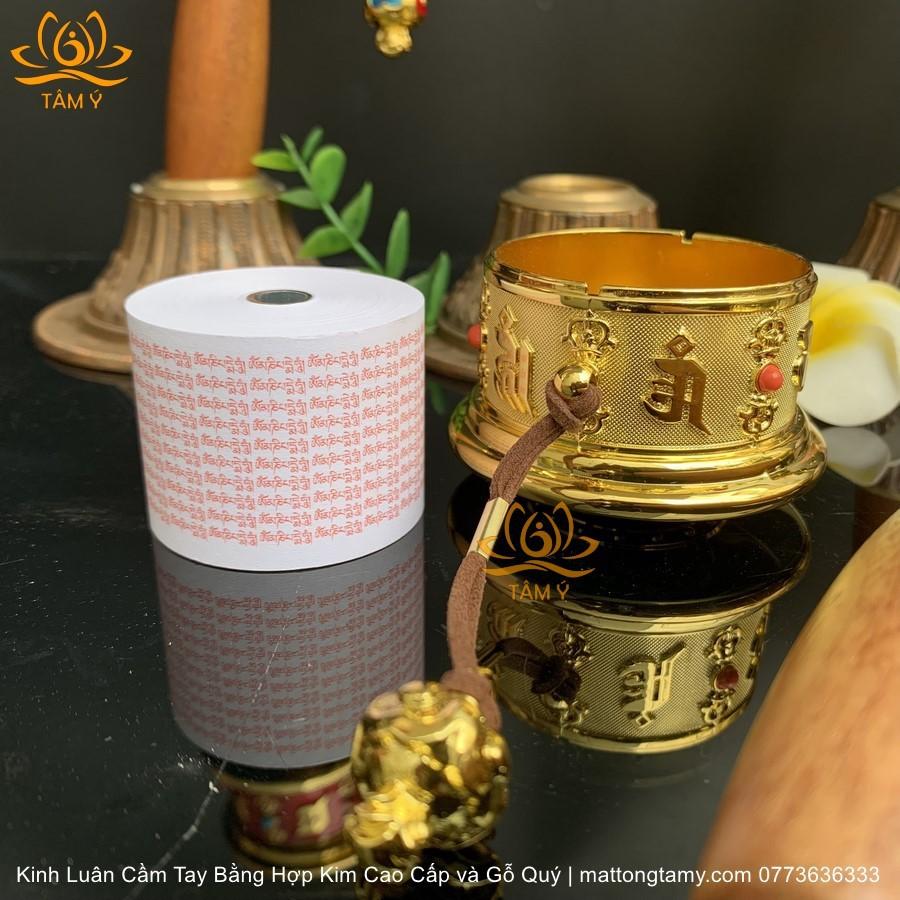 |Mẫu mới| Kinh Luân Cầm Tay Bằng Hợp Kim Cao Cấp và Gỗ Quý