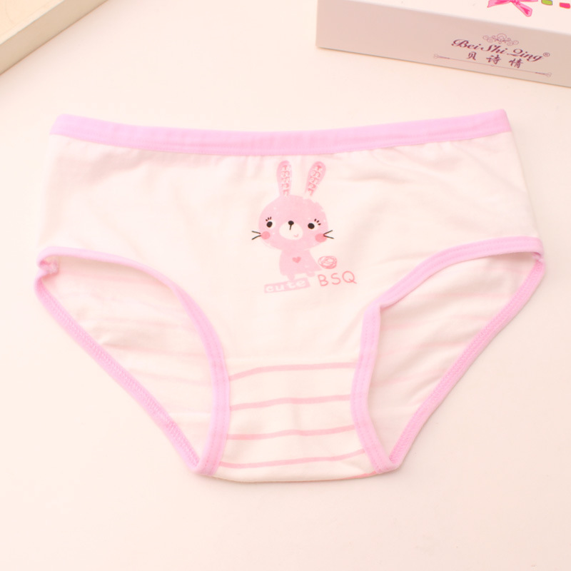 [HCM]set 4 Quần Chip Bé Gái  thỏ xinh xắn 95%Cotton, hàng cao cấp, Co Dãn Thoải Mái Thấm Hút Mồ Hôi