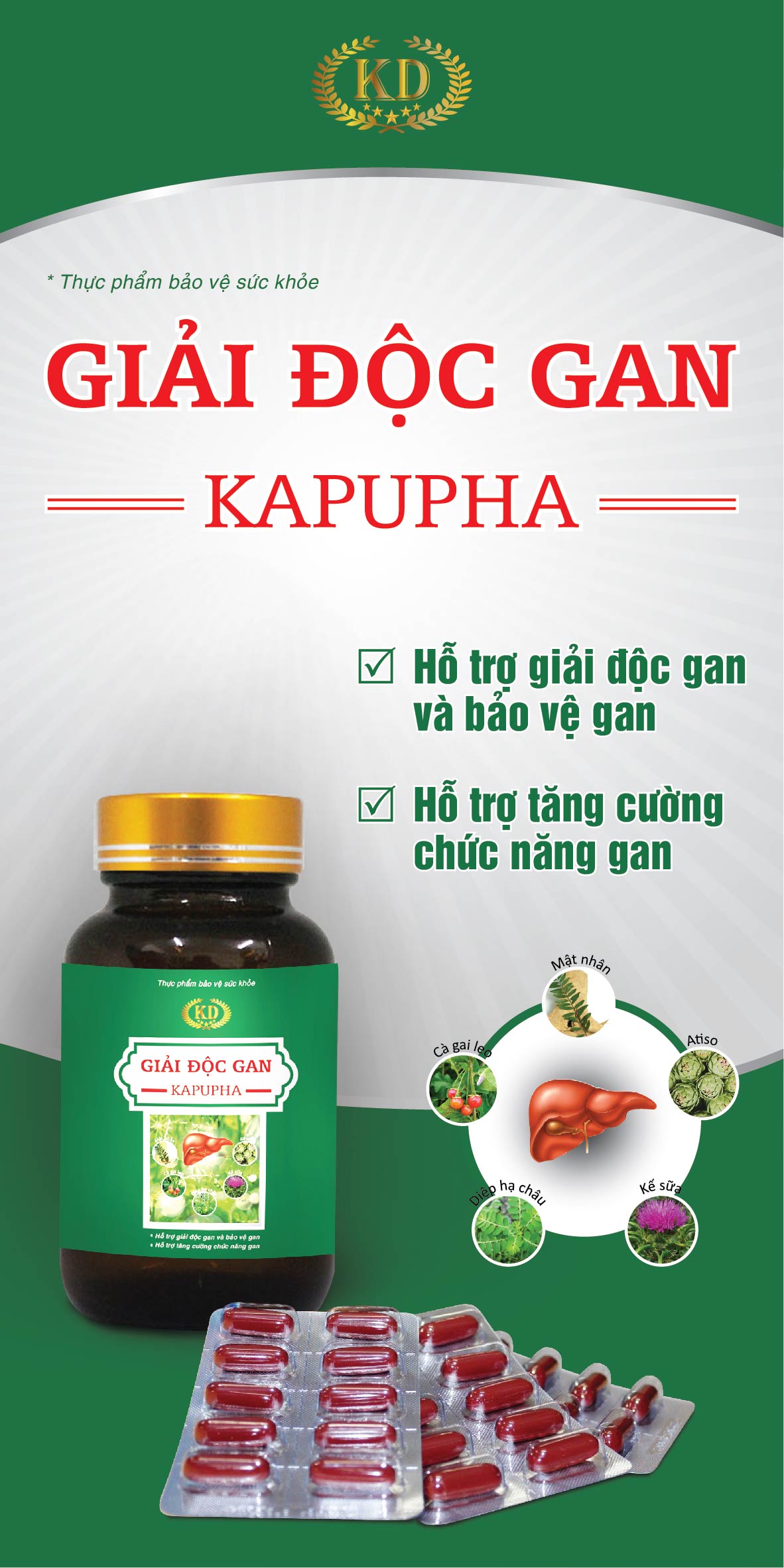 Giải độc gan KAPUPHA ( Lọ 30 viên)