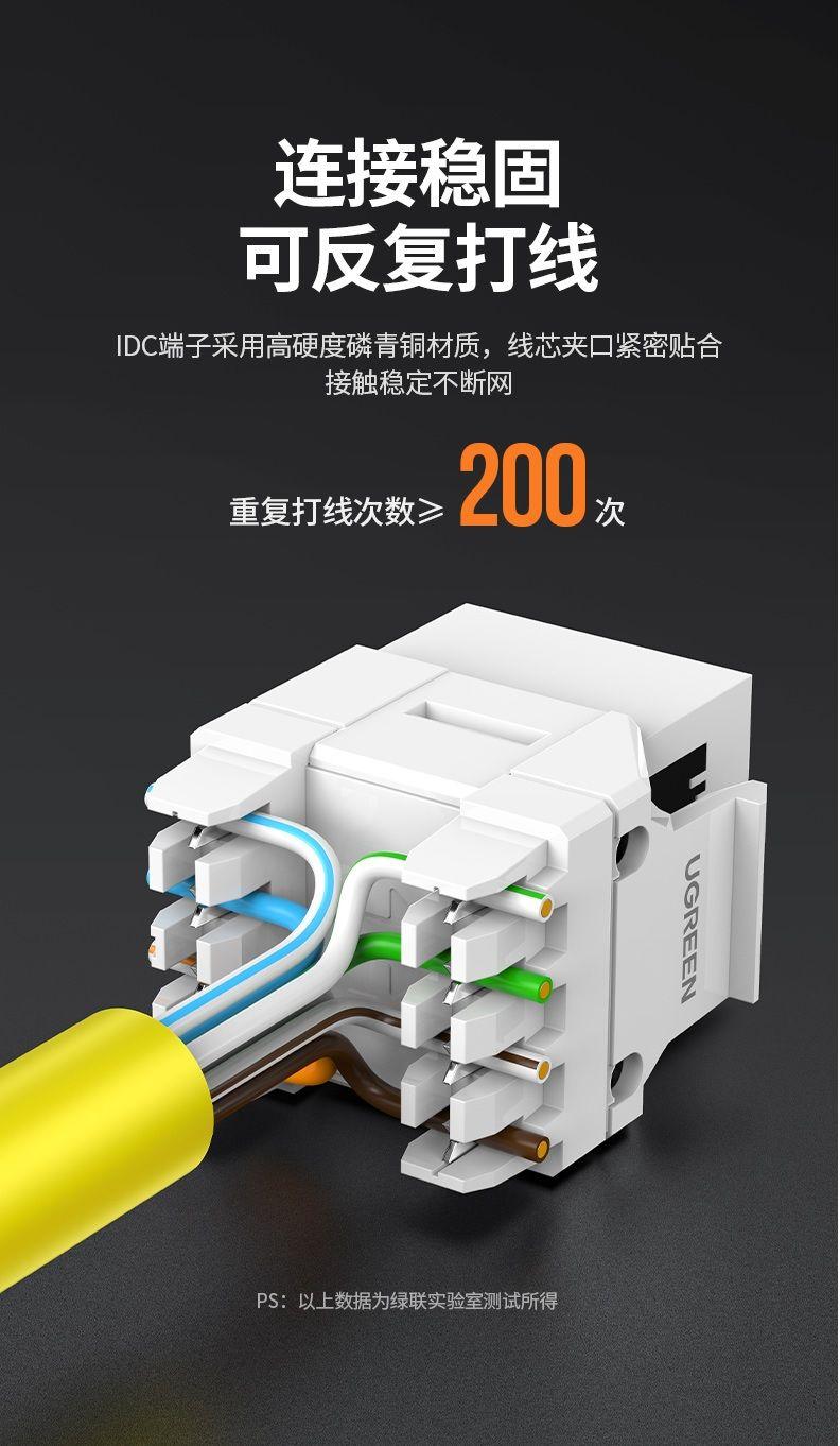 Ugreen UG80452NW159TK Cat6 Utp Tool-Free Modular Connector - HÀNG CHÍNH HÃNG