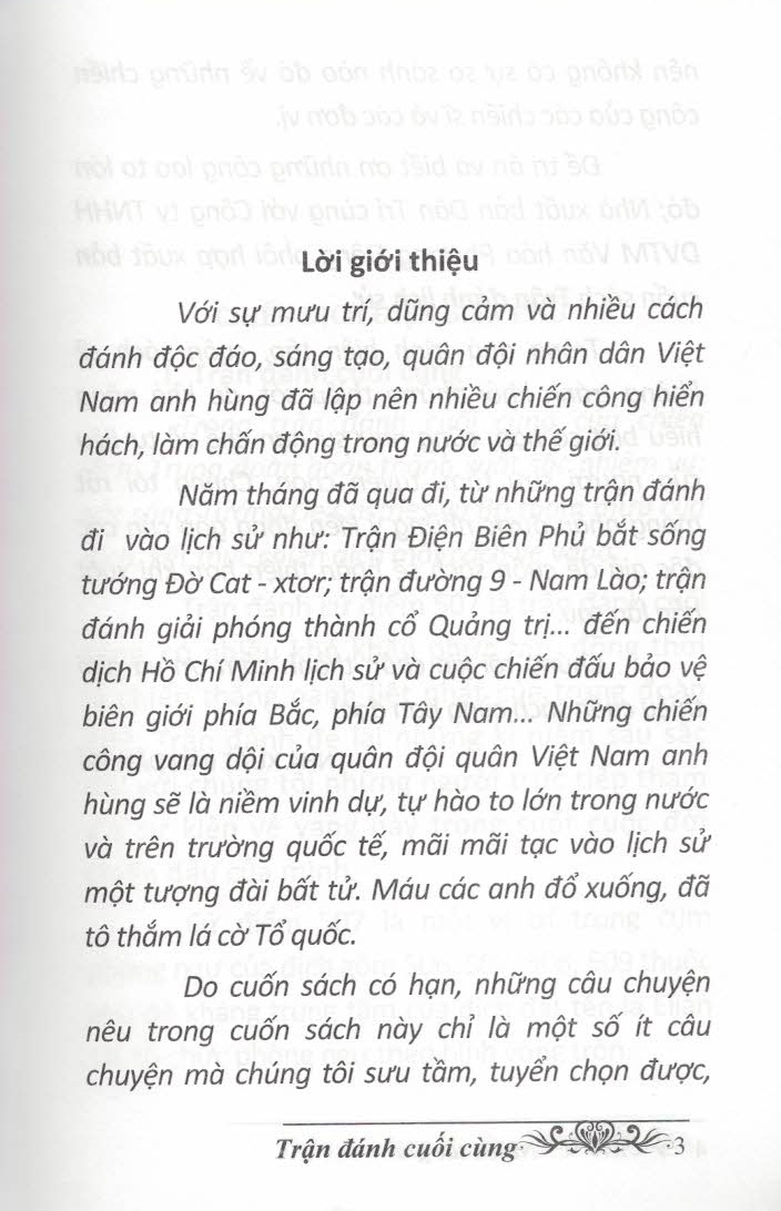 Trận Đánh Cuối Cùng -Truyện Ký
